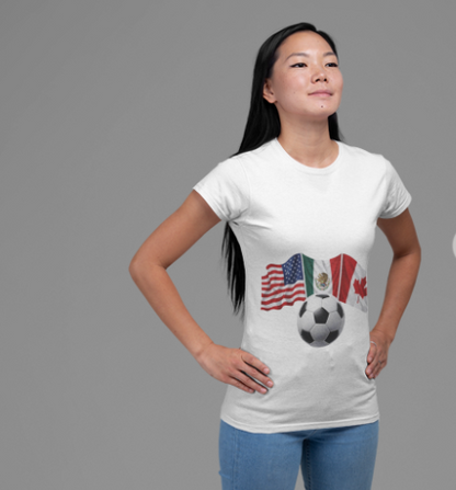USA Mexico Canada Soccer T-Shirt | CONCACAF World Cup 2026 Fan Tee