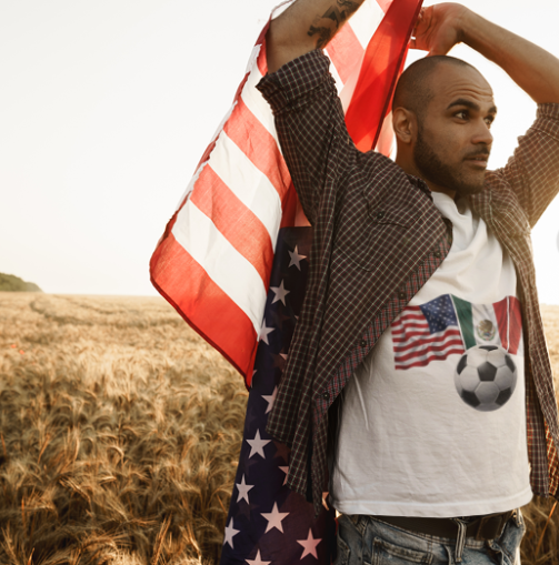 USA Mexico Canada Soccer T-Shirt | CONCACAF World Cup 2026 Fan Tee