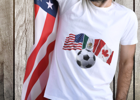 USA Mexico Canada Soccer T-Shirt | CONCACAF World Cup 2026 Fan Tee
