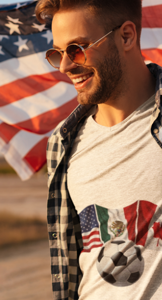 USA Mexico Canada Soccer T-Shirt | CONCACAF World Cup 2026 Fan Tee