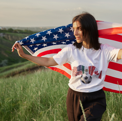 USA Mexico Canada Soccer T-Shirt | CONCACAF World Cup 2026 Fan Tee
